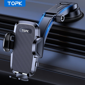 Upgraded Handsfree Car Phone Holder Mount