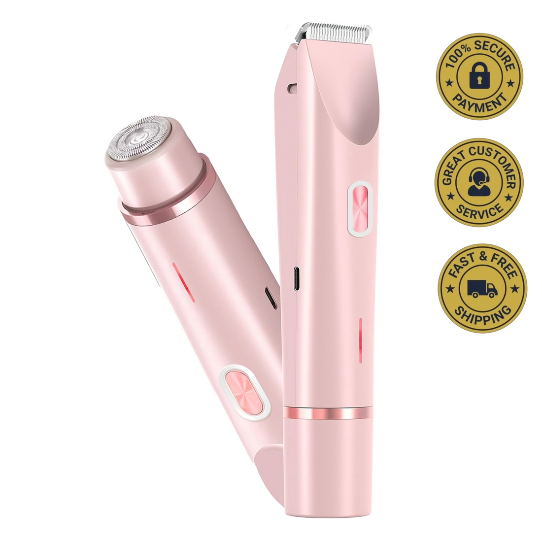 Nexova™ 2-in-1 Dual-Head Women's Shaver & Body Trimmer - Painless Hair Removal