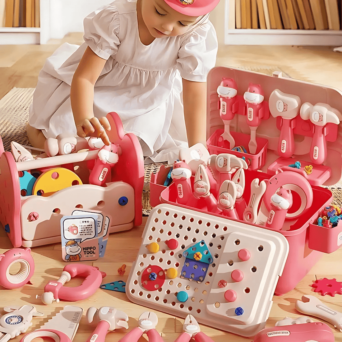 Hippo All - in - one Tool Hub DIY Montessori Tool Box Set - DIYative™